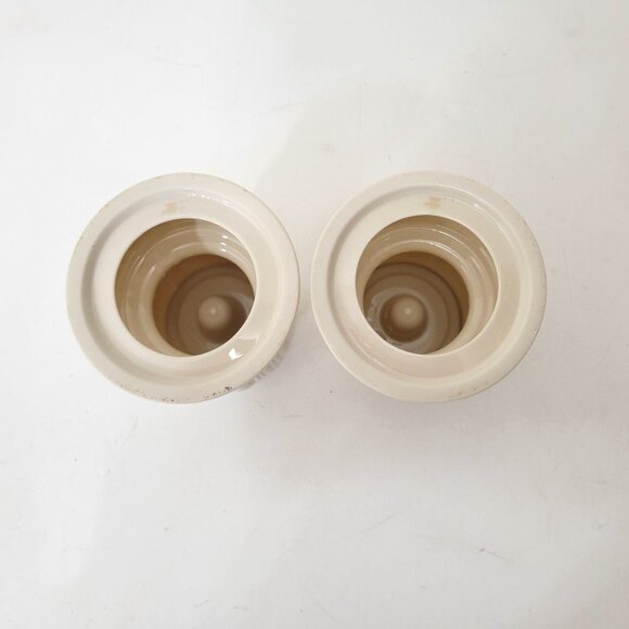 Vintage Lenox Ivory & Gold Ceramic Candle Holders - Set Of 2 - Picture 6 of 8